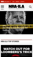 How nraila.org looks like on a mobile device such as an iPhone.