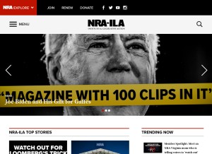 How nraila.org looks like on a tablet such as an iPad.
