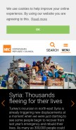 How nrc.no looks like on a mobile device such as an iPhone.