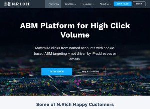 How nrich.ai looks like on a tablet such as an iPad.