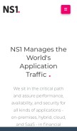 How ns1p.net looks like on a mobile device such as an iPhone.