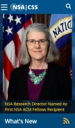 How nsa.gov looks like on a mobile device such as an iPhone.