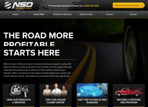 How nsdmc.com looks like on a tablet such as an iPad.