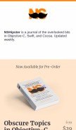 How nshipster.com looks like on a mobile device such as an iPhone.