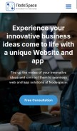 How nsinnventive.com looks like on a mobile device such as an iPhone.