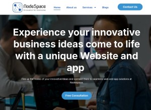 How nsinnventive.com looks like on a tablet such as an iPad.