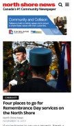 How nsnews.com looks like on a mobile device such as an iPhone.