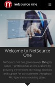 How nsoit.com looks like on a mobile device such as an iPhone.