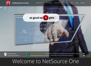 How nsoit.com looks like on a tablet such as an iPad.