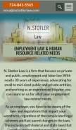 How nstotlerlaw.com looks like on a mobile device such as an iPhone.