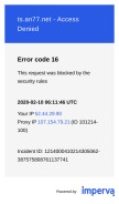 How nt585.com looks like on a mobile device such as an iPhone.