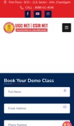 How ntaugcnetacademy.com looks like on a mobile device such as an iPhone.