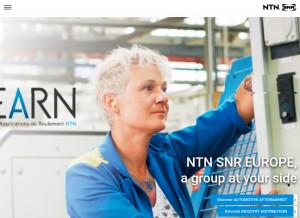 How ntn-snr.com looks like on a tablet such as an iPad.