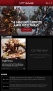 How nttgame.com looks like on a mobile device such as an iPhone.