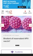 How ntvg.nl looks like on a mobile device such as an iPhone.