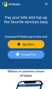 How ntwallet.ae looks like on a mobile device such as an iPhone.