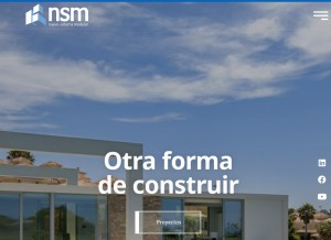 How nuevosistemamodular.com looks like on a tablet such as an iPad.