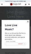 How nugs.net looks like on a mobile device such as an iPhone.