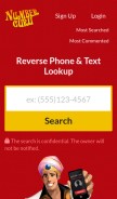 How numberguru.com looks like on a mobile device such as an iPhone.