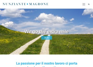 How nunziantemagrone.it looks like on a tablet such as an iPad.