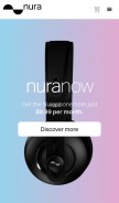 How nuraphone.com looks like on a mobile device such as an iPhone.