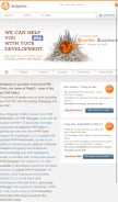 How nusphere.com looks like on a mobile device such as an iPhone.