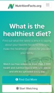 How nutritionfacts.org looks like on a mobile device such as an iPhone.