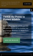 How nwf.org looks like on a mobile device such as an iPhone.