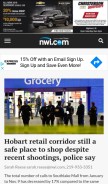 How nwitimes.com looks like on a mobile device such as an iPhone.