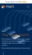 How nwnit.com looks like on a mobile device such as an iPhone.