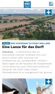 How nwzonline.de looks like on a mobile device such as an iPhone.