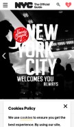 How nycgo.com looks like on a mobile device such as an iPhone.