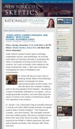 How nycskeptics.org looks like on a mobile device such as an iPhone.