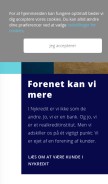 How nykredit.dk looks like on a mobile device such as an iPhone.