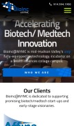 How nymc.edu looks like on a mobile device such as an iPhone.
