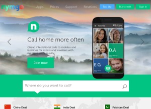 How nymgo.com looks like on a tablet such as an iPad.