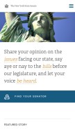 How nysenate.gov looks like on a mobile device such as an iPhone.
