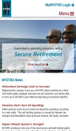 How nystrs.org looks like on a mobile device such as an iPhone.