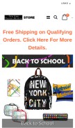 How nytransitmuseumstore.com looks like on a mobile device such as an iPhone.