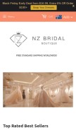 How nzbridal.com looks like on a mobile device such as an iPhone.