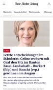 How nzz.ch looks like on a mobile device such as an iPhone.