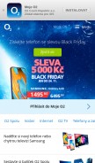 How o2.cz looks like on a mobile device such as an iPhone.