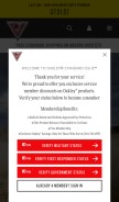 How oakleysi.com looks like on a mobile device such as an iPhone.