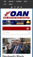 How oann.com looks like on a mobile device such as an iPhone.
