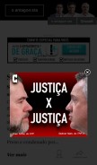 How oantagonista.com looks like on a mobile device such as an iPhone.