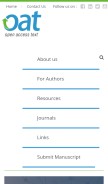 How oatext.com looks like on a mobile device such as an iPhone.