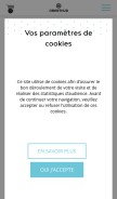 How oberthur.fr looks like on a mobile device such as an iPhone.