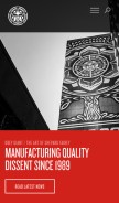 How obeygiant.com looks like on a mobile device such as an iPhone.
