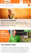 How obi.at looks like on a mobile device such as an iPhone.