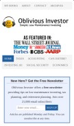 How obliviousinvestor.com looks like on a mobile device such as an iPhone.